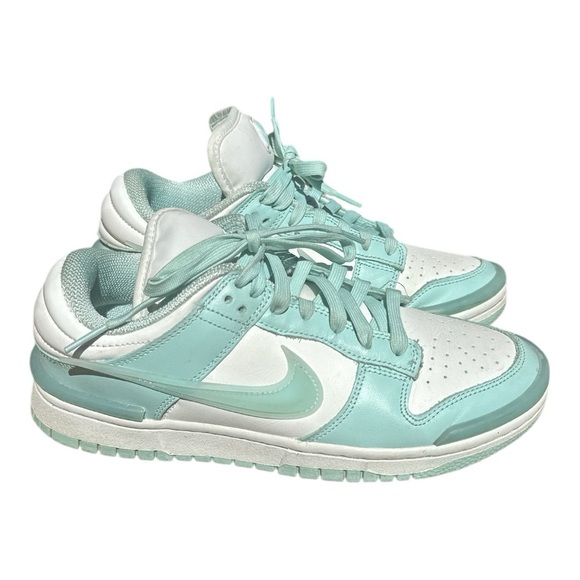 Nike Women's blue & white Dunk Low Twist Jade Ice size 8.5 - Picture 2 of 15